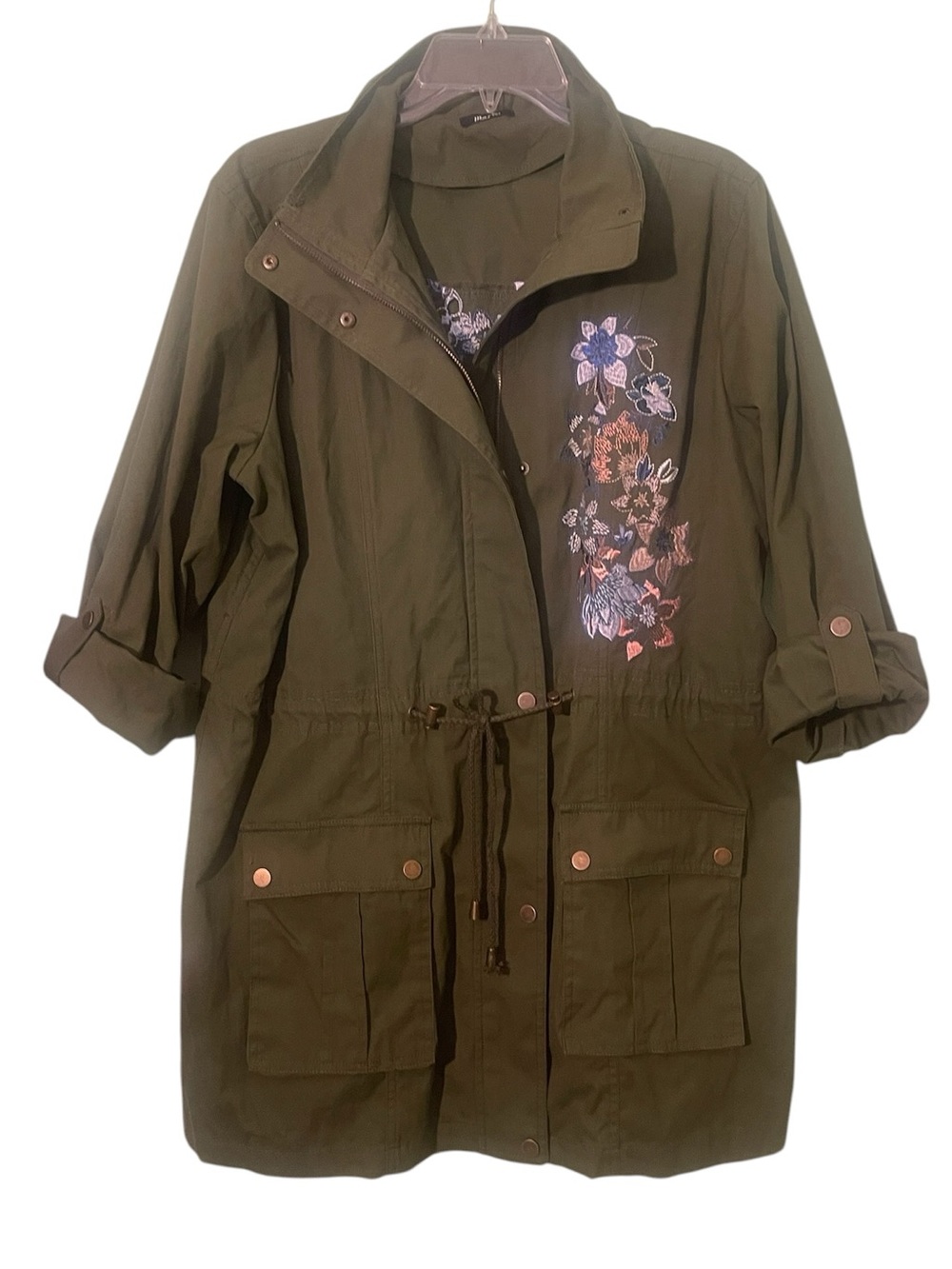 Mark by Avon floral embroidered military style jacket. Size XL GUC - Picture 4 of 11